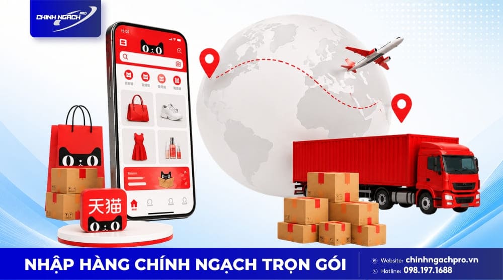 Chính Ngạch Pro thanh toán hộ Tmall trọn gói