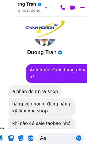 feedback dịch vụ chính ngạch pro