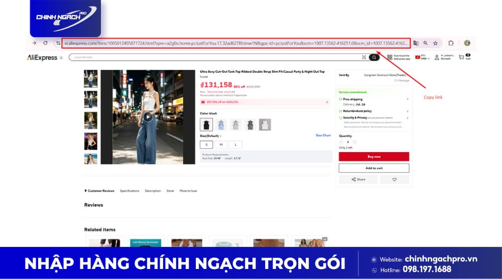 Gửi link order AliExpress cho Chính Ngạch Pro
