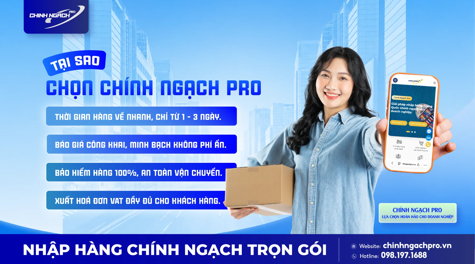 Chọn Chính Ngạch Pro - Hàng về nhanh chỉ từ 1 - 3 ngày