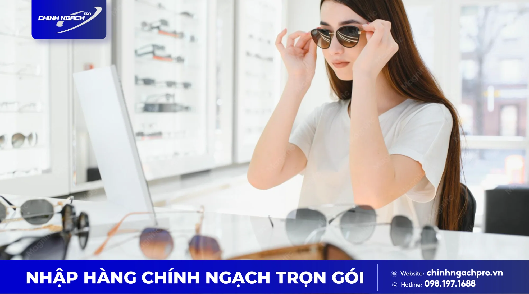 Kính râm là phụ kiện không thể thiếu khi trời nắng