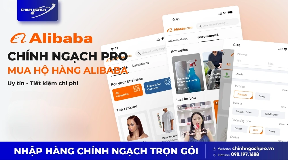 Chính Ngạch Pro mua hộ hàng Alibaba uy tín tiết kiệm chi phí