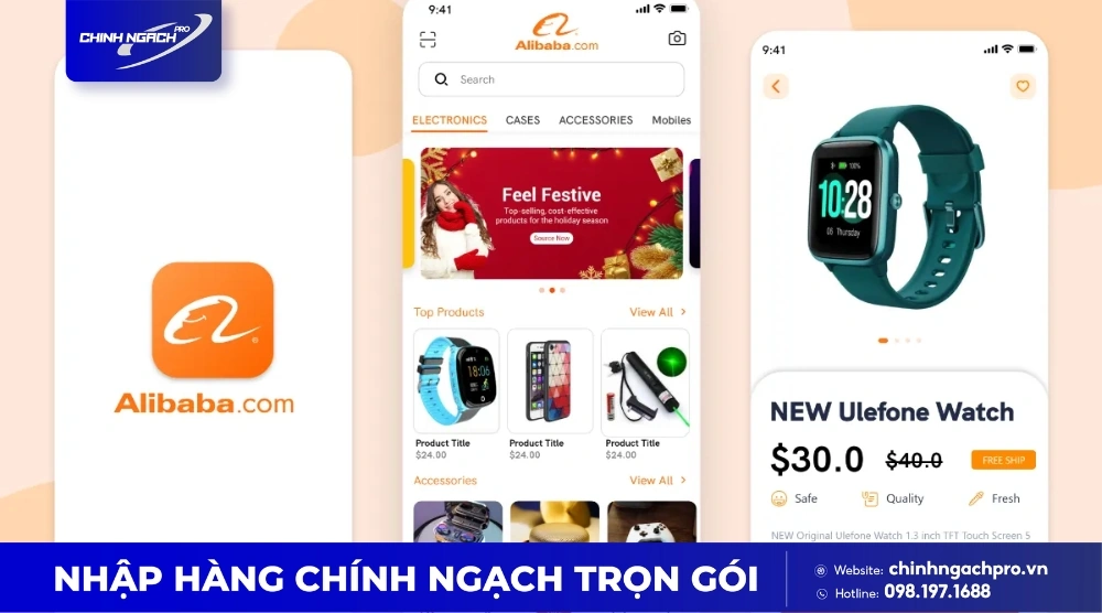 Bước 1: Nhận link hàng hóa hoặc thông tin nhà cung cấp