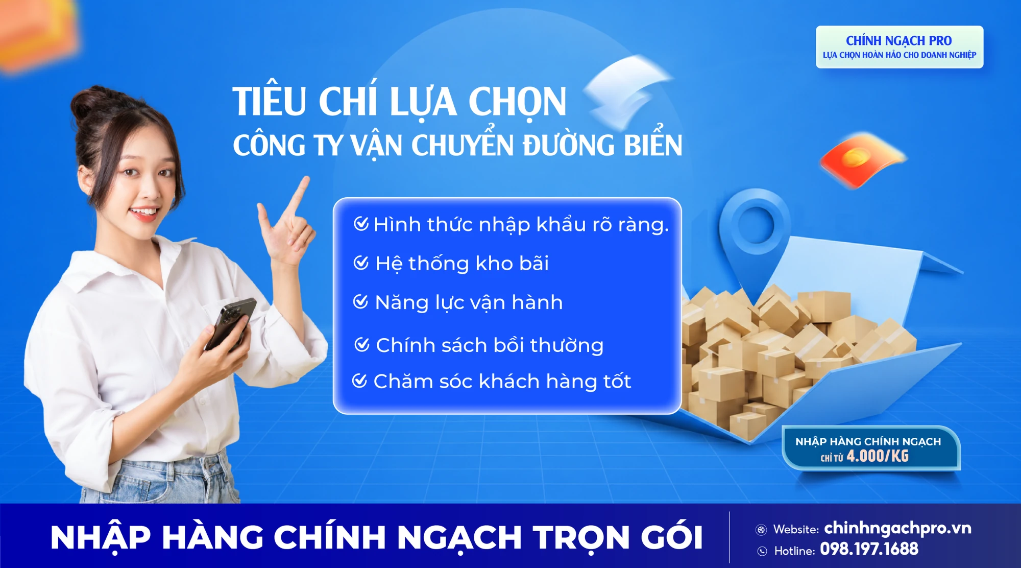 Tiêu chí lựa chọn công ty vận chuyển hàng Trung Quốc bằng đường biển uy tín