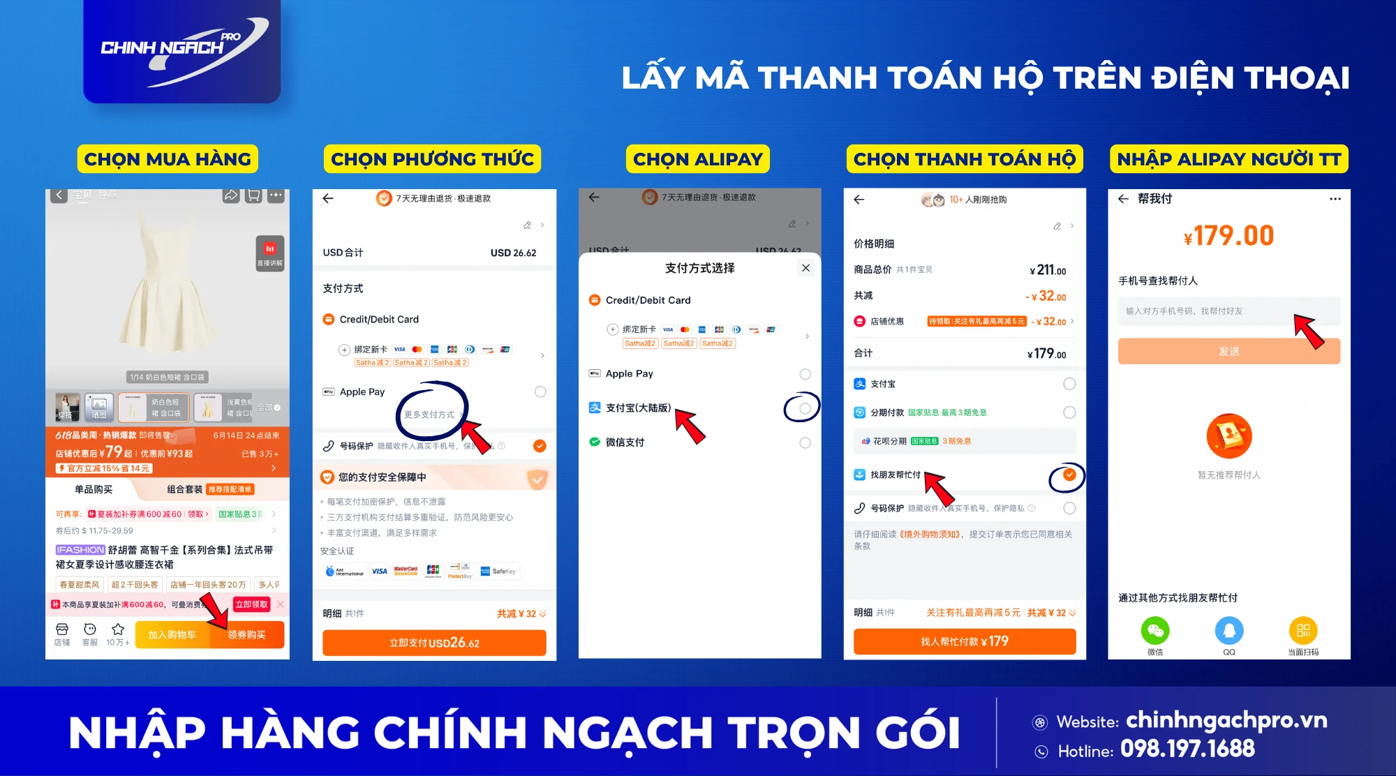 Cách gửi lệnh thanh toán Alipay khi sử dụng điện thoại Cách gửi lệnh thanh toán Alipay khi sử dụng điện thoại