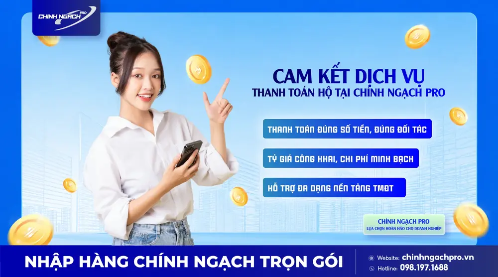 Cam kết dịch vụ thanh toán hộ Tmall