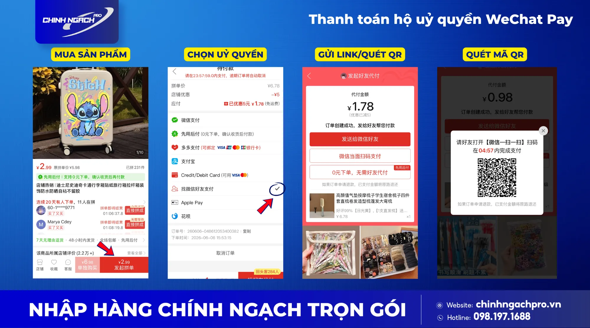 Thanh toán Pinduoduo thông qua ủy quyền thanh toán hộ Thanh toán Pinduoduo thông qua ủy quyền thanh toán hộ