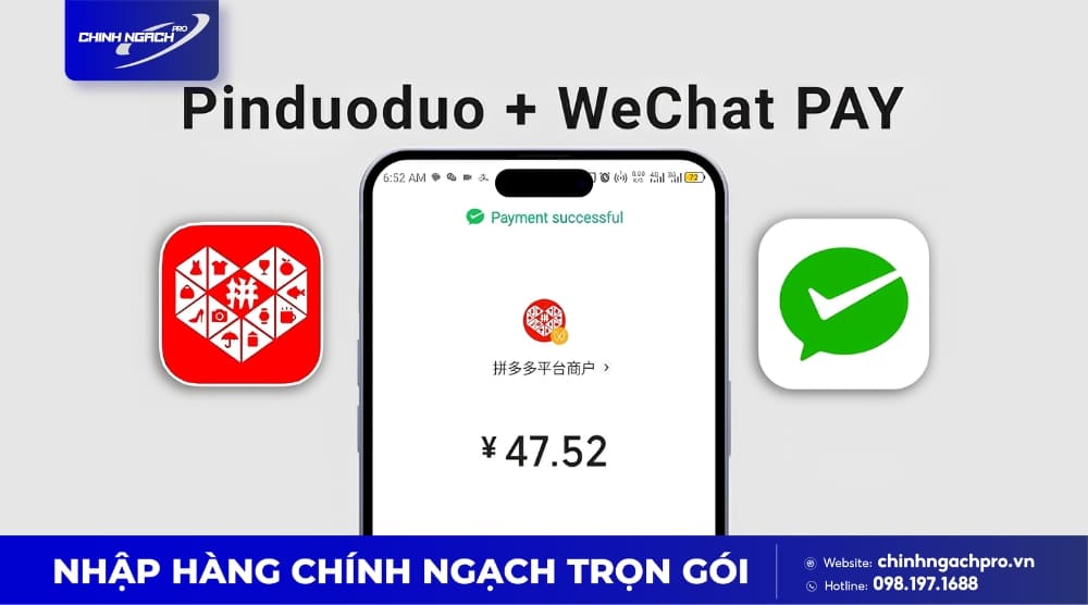 Ví Wechat thanh toán đơn hàng Pinduoduo thuận tiện Ví Wechat thanh toán đơn hàng Pinduoduo thuận tiện