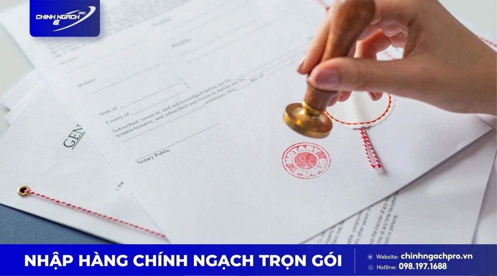 Bước 3: Hoàn thiện bộ chứng từ hàng hóa