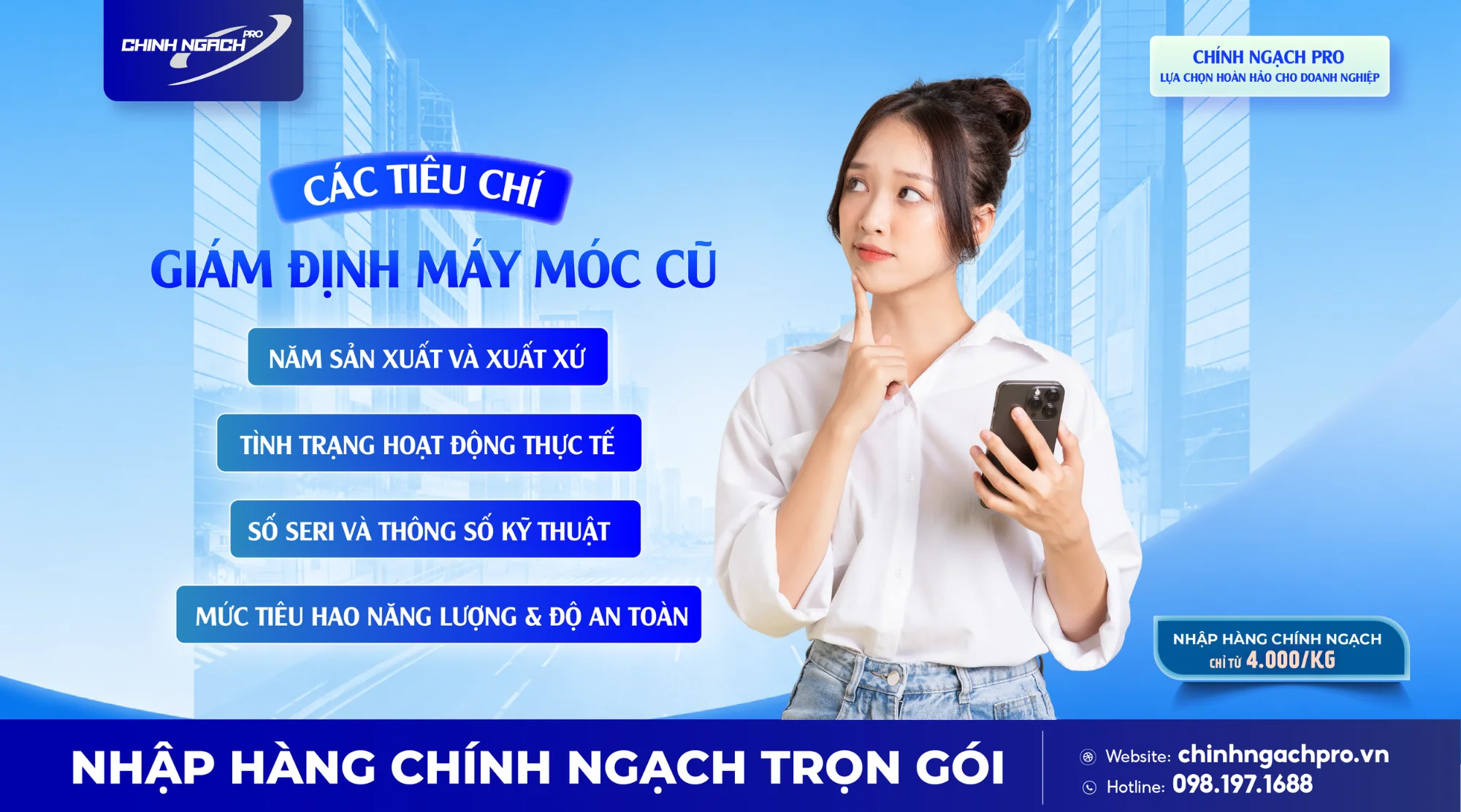 Bước 4: Giám định máy móc cũ từ Trung Quốc