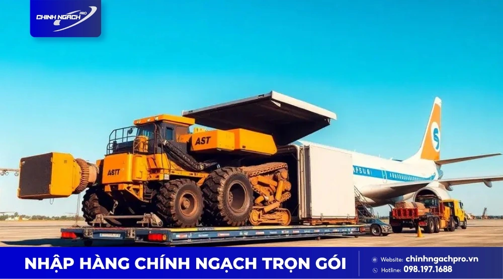 Vận chuyển máy móc từ Trung Quốc bằng đường hàng không