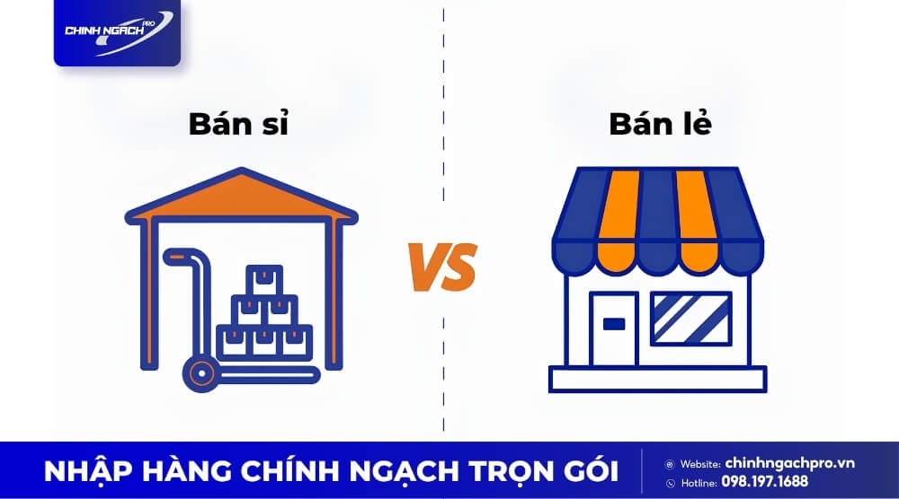 Bán sỉ và bán lẻ khác nhau