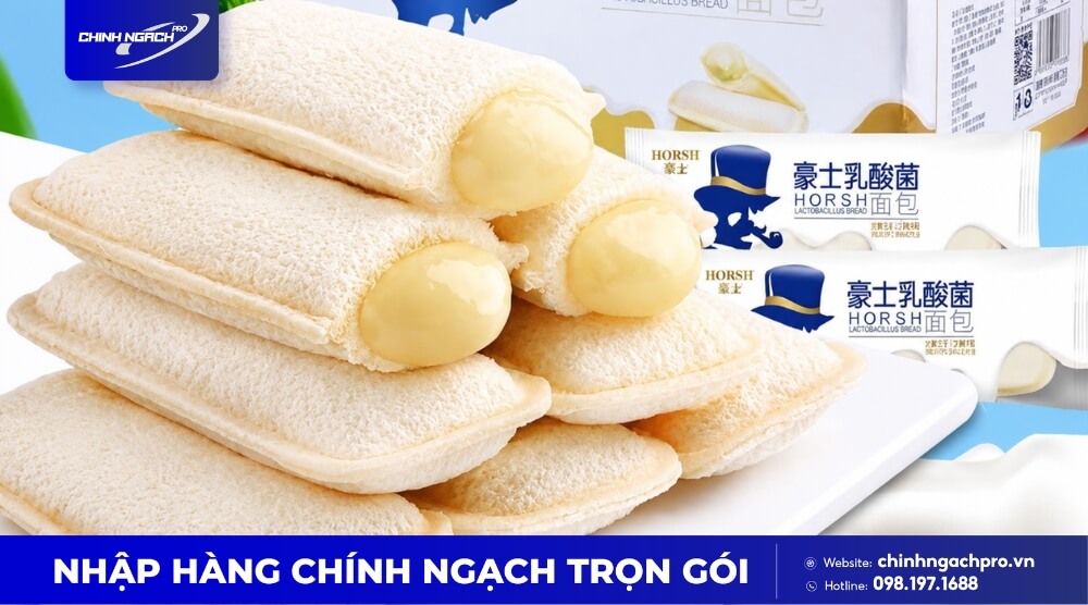Bánh mì sữa tươi Horsh nội địa Trung Bánh mì sữa tươi Horsh nội địa Trung