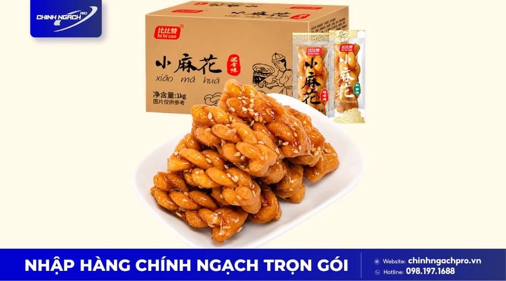 Bánh quẩy xoắn Trung Quốc Bánh quẩy xoắn Trung Quốc