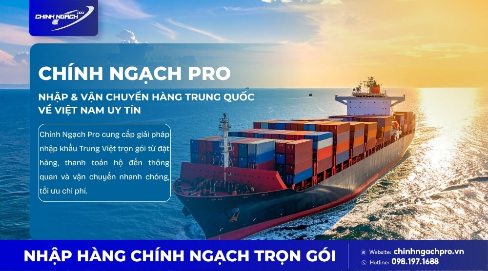 Chính Ngạch Pro vận chuyển hàng Trung Quốc