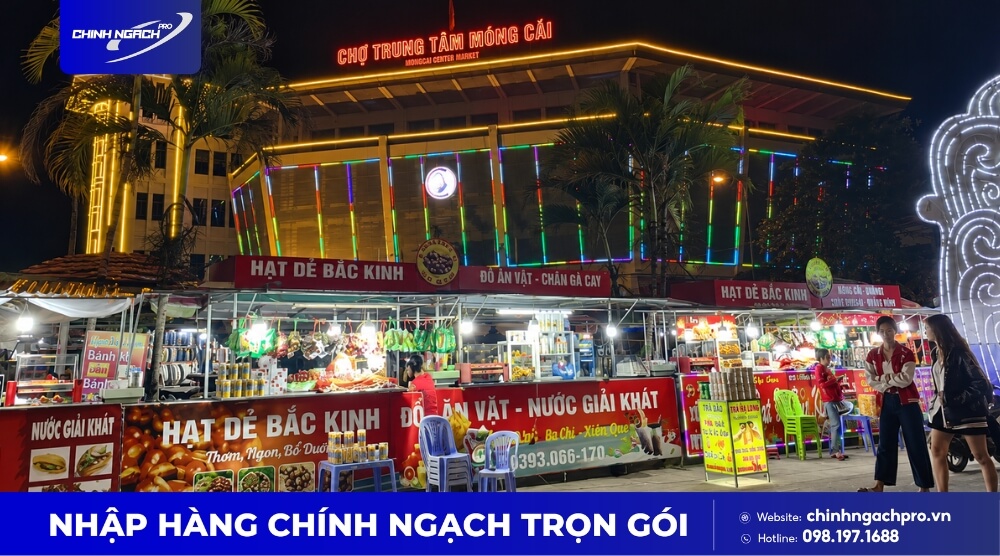 Chợ Đêm Móng Cái nhiều quán ăn