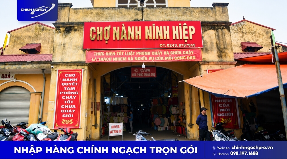 Chợ Phú Điền nằm trong chợ Ninh Hiệp Gia Lâm