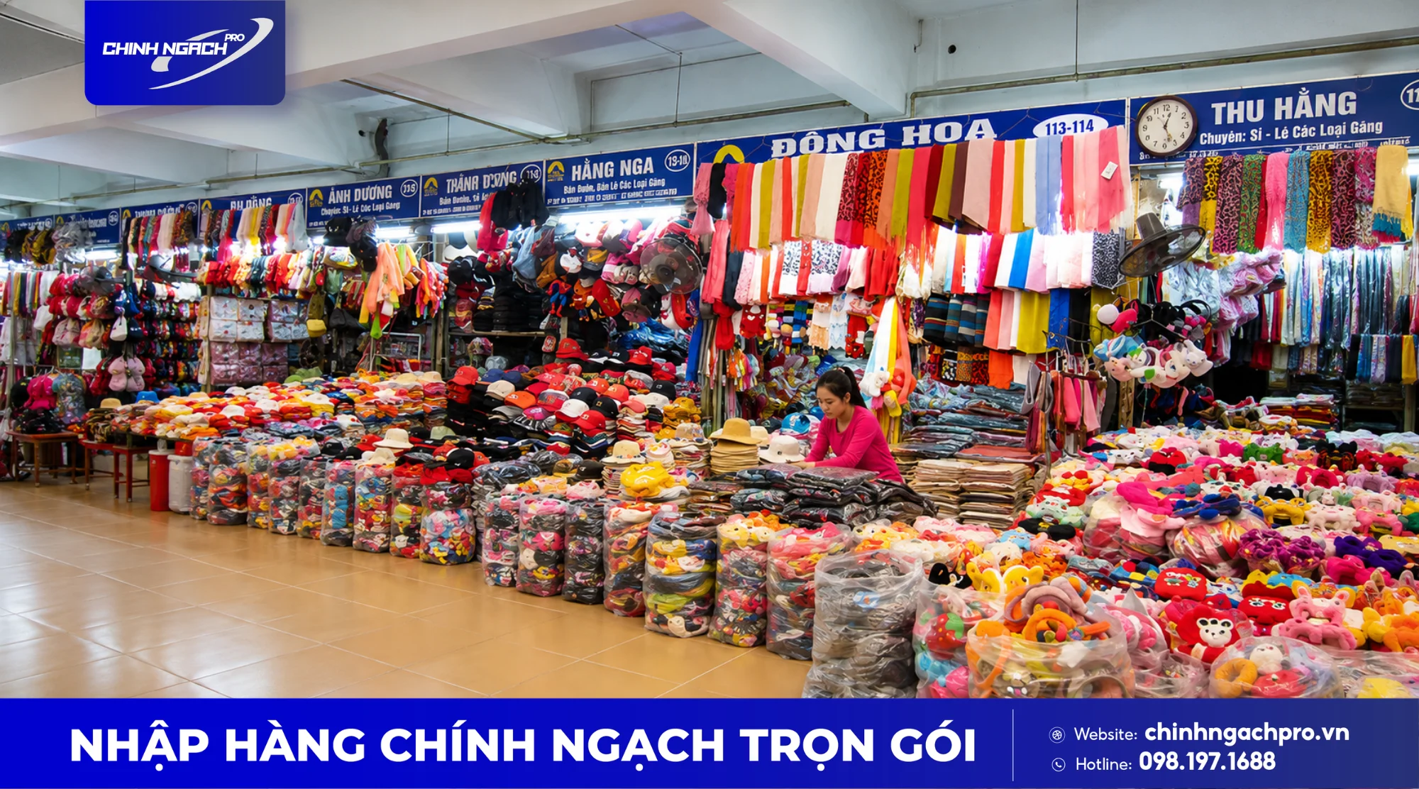 Đi nhập hàng thời trang ở chợ Tân Bình