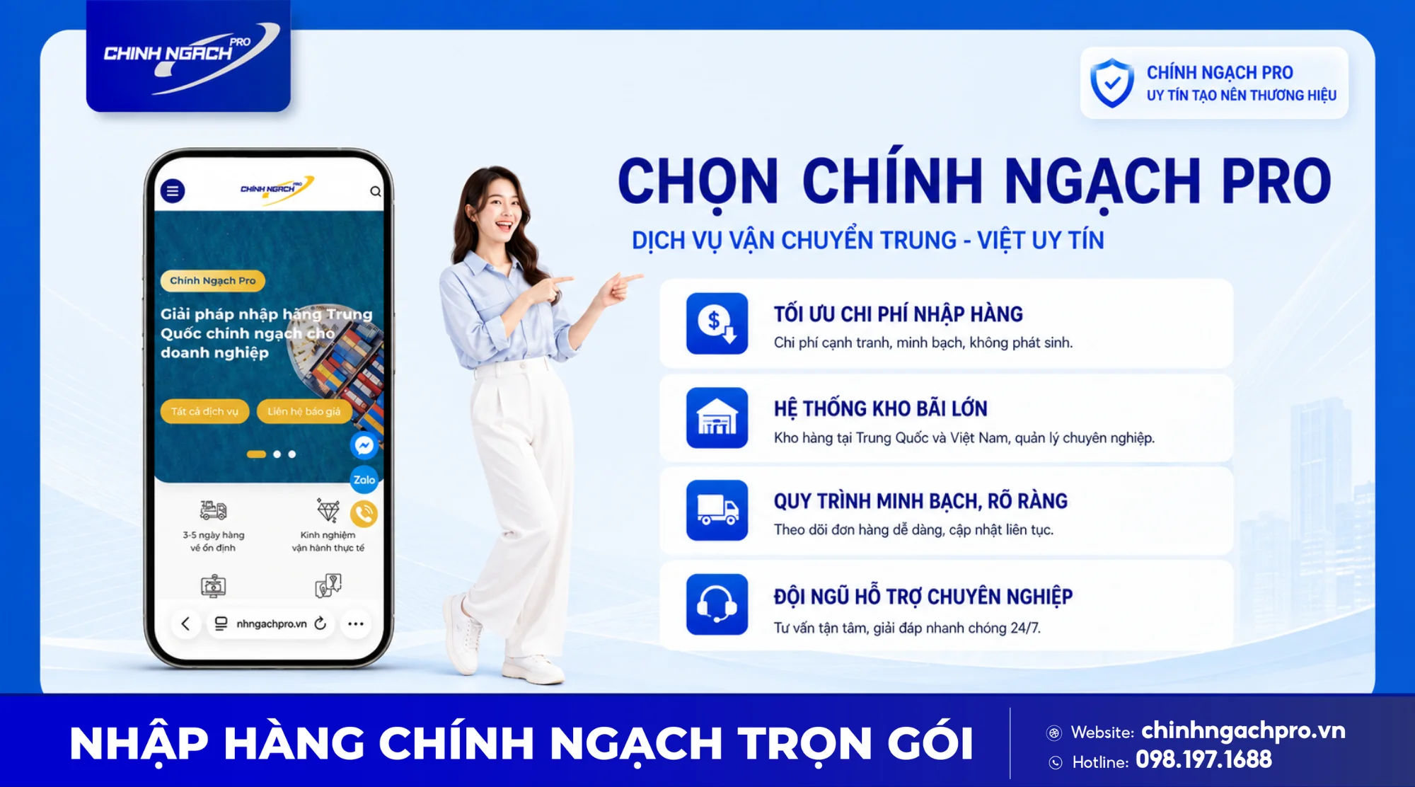 Chọn Chính Ngạch Pro - Dịch vụ vận chuyển Trung Việt uy tín