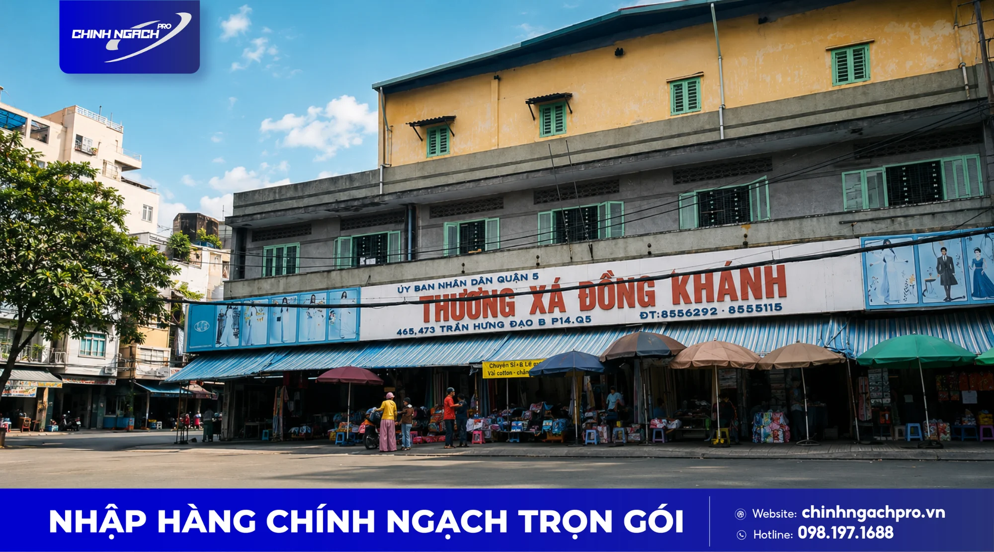 Thương xá Đồng Khánh chuyên bỏ sỉ vải và phụ liệu may mặc