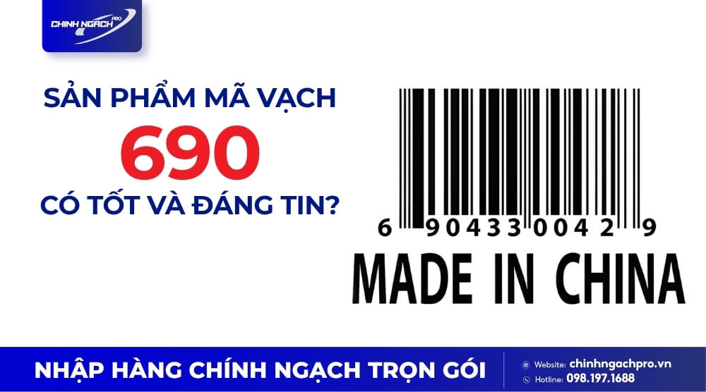 Hàng mang mã vạch 690 đăng ký tại Trung Quốc