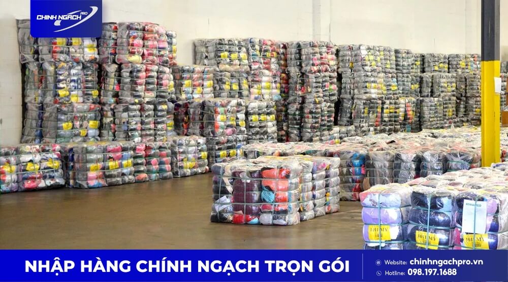 Quần áo hàng thùng được chia thành nhiều loại