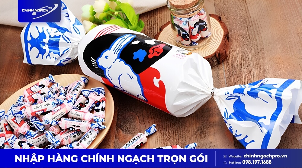 Kẹo sữa White Rabbit Trung Quốc Kẹo sữa White Rabbit Trung Quốc