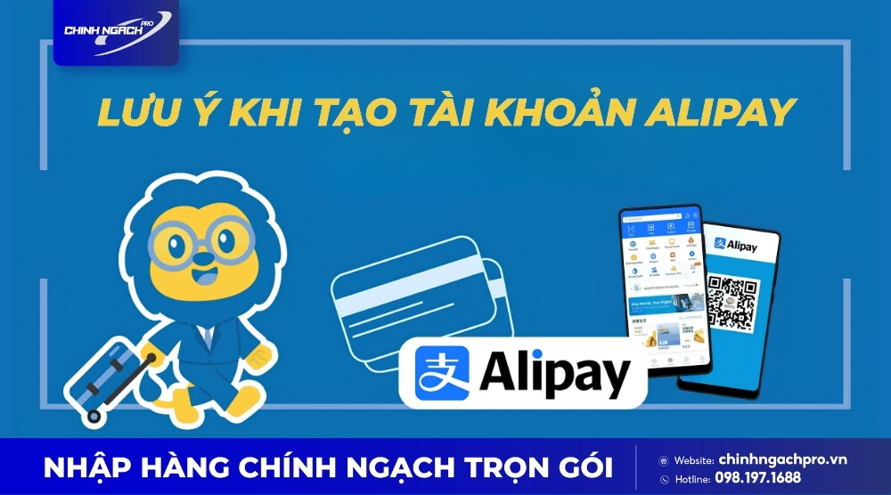 Lưu ý tạo tài khoản Alipay nhanh, an toàn