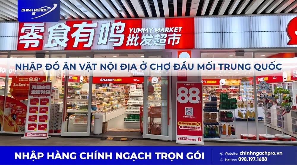 Chợ đầu mối Trung Quốc là nguồn nhập đồ ăn vặt lý tưởng