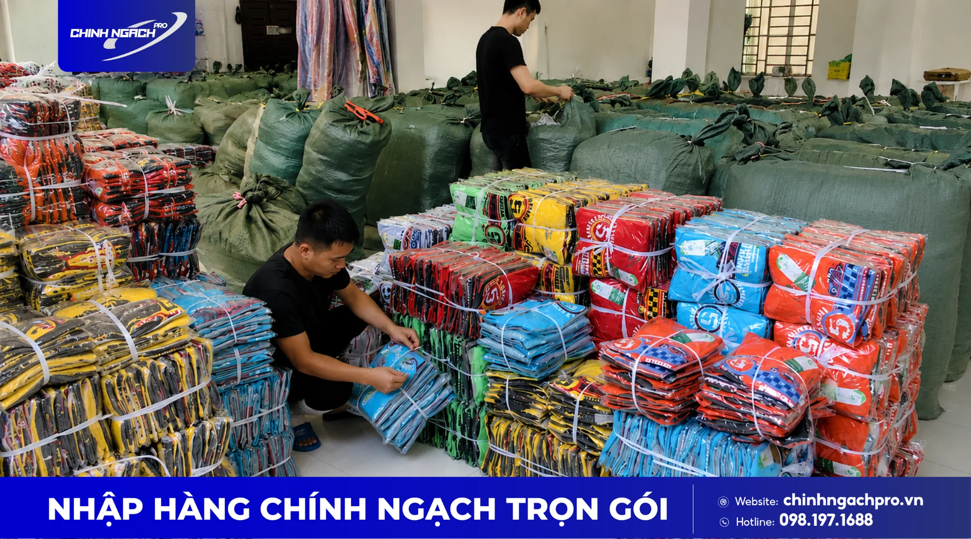 Với mặt hàng thời trang, ri thường từ 5 cái