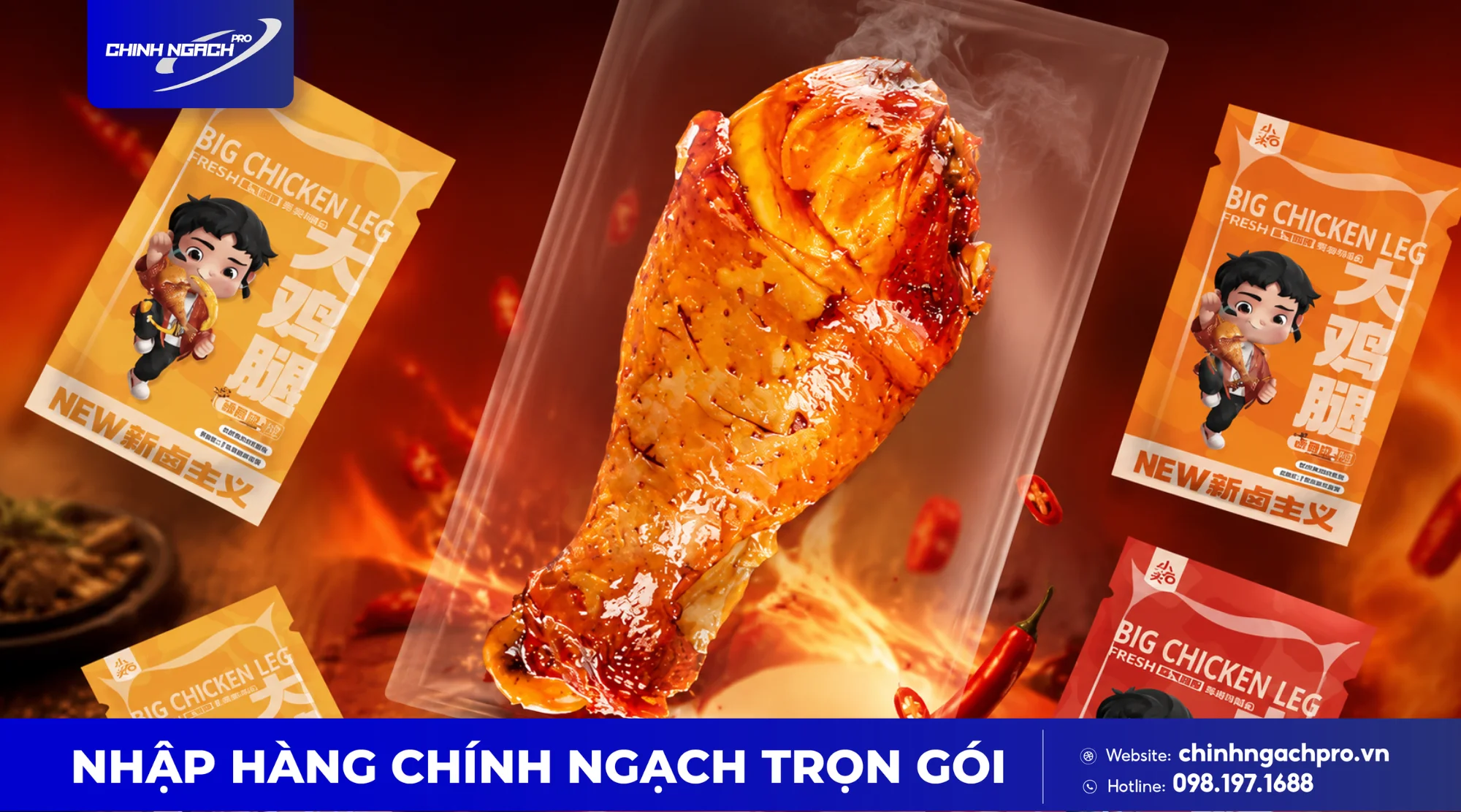 Đùi gà nướng mật ong, món ăn vặt yêu thích của giới trẻ