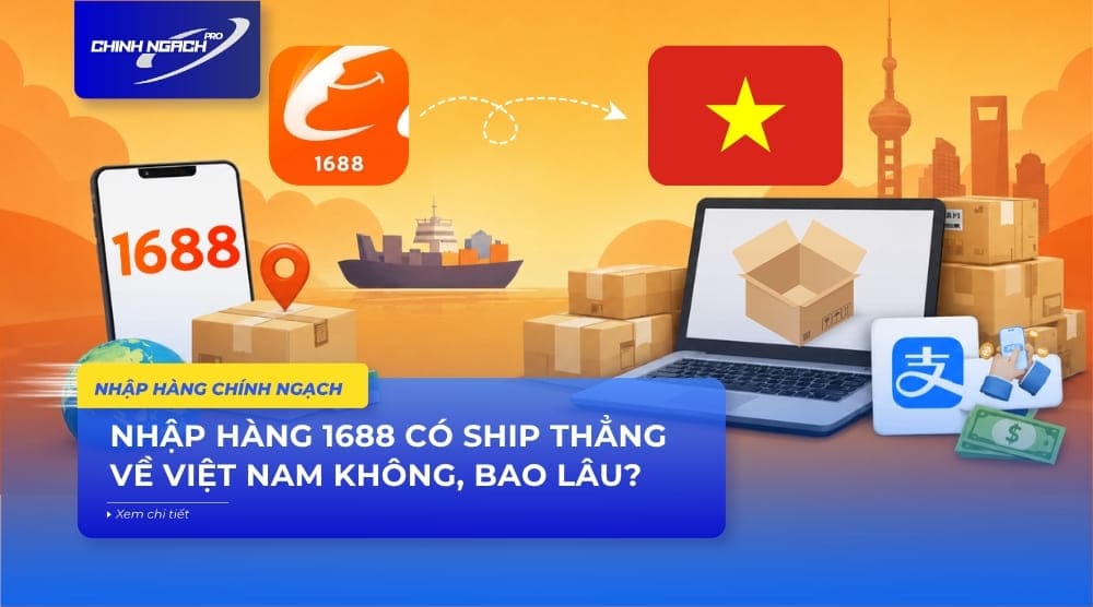 Nhập hàng 1688 có ship thẳng về Việt Nam không, bao lâu?