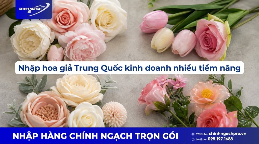 Chất liệu làm hoa giả Trung Quốc ngày càng chân thực