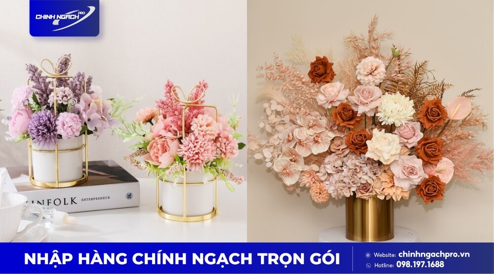 Hoa lụa Trung Quốc - Dòng hoa giả cao cấp