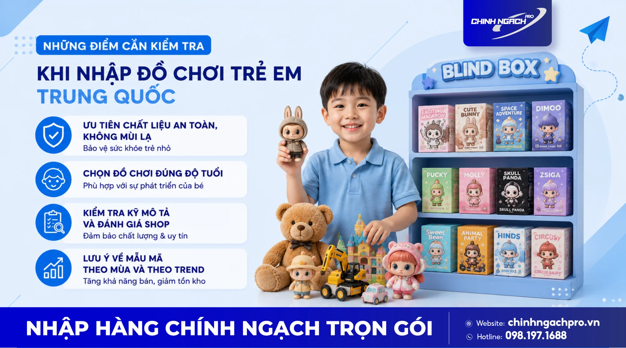 Những điểm cần kiểm tra khi nhập đồ chơi trẻ em Trung Quốc