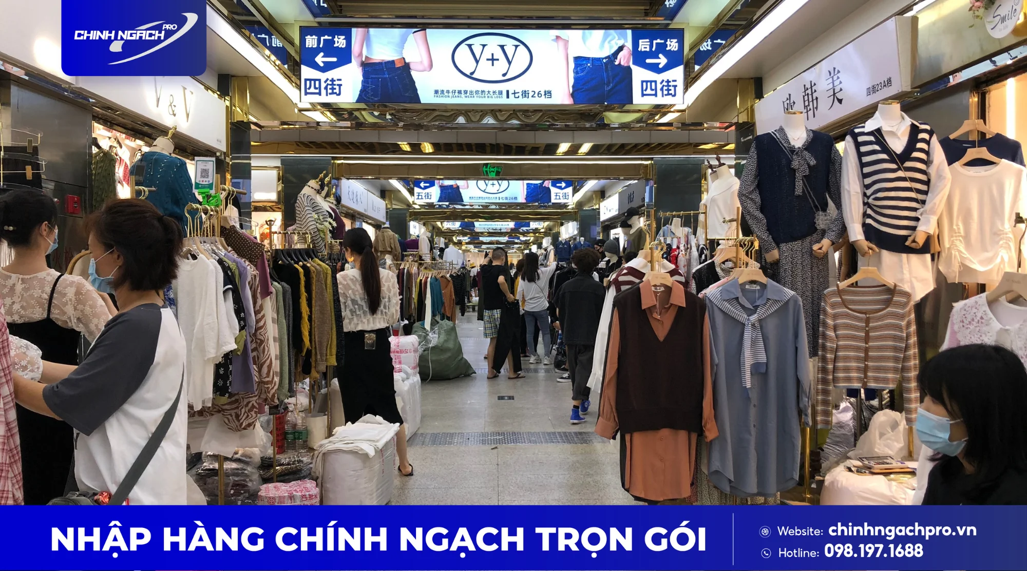 Đánh hàng trực tiếp tại chợ áo thun Quảng Châu