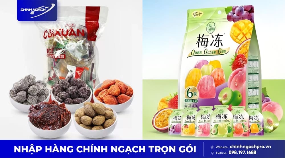 Ô mai trái cây thập cẩm Trung Quốc