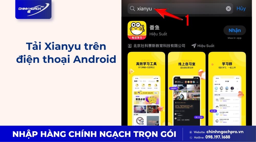 Tải app Xianyu trên điện thoại Android