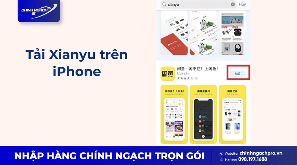 Tải app Xianyu trên iPhone (iOS)