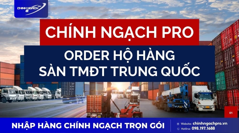 Chính Ngạch Pro order hộ sàn TMĐT Trung Quốc