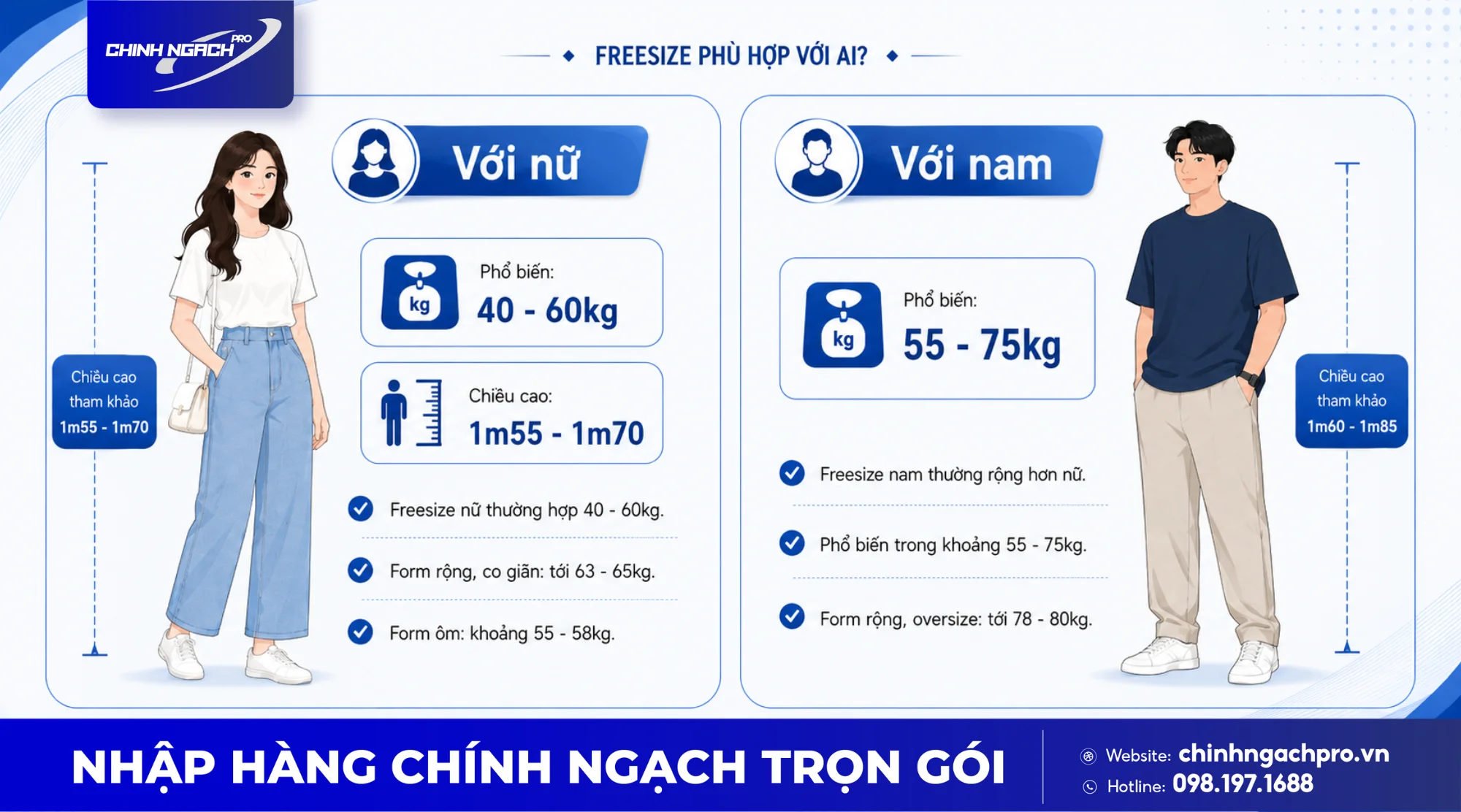 Bao nhiêu kg mặc vừa đồ freesize?