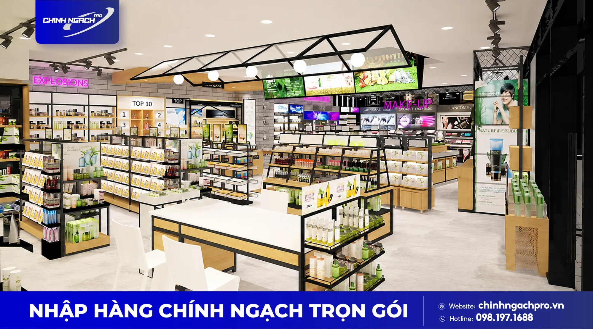 Nhập mặt nạ nội địa Trung tại cửa hàng