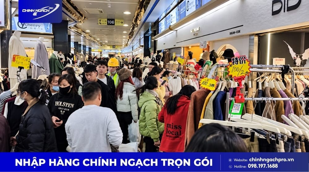 Đánh hàng từ chợ Shahe Quảng Châu về Việt Nam