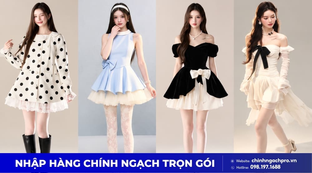 Xác định mẫu váy Trung Quốc nhập về Việt Nam