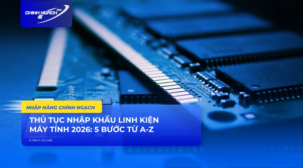 Thủ tục nhập khẩu linh kiện máy tính