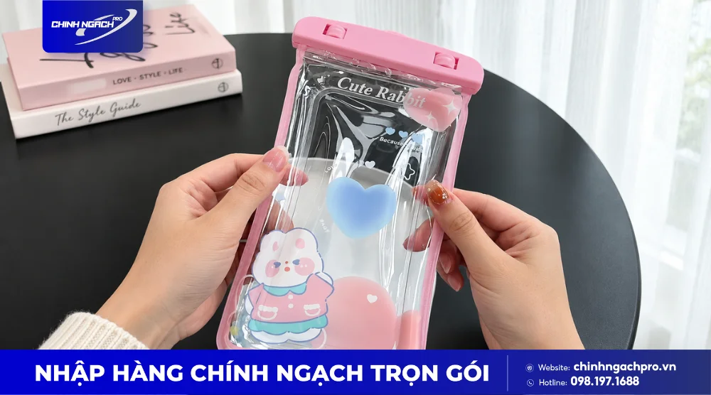 Túi chống nước khoá zip là loại phổ biến