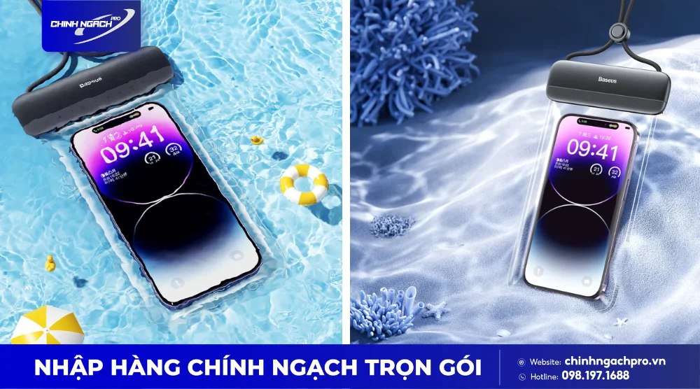 Túi chống nước điện thoại Baseus Cylinder Slide-cover Pro
